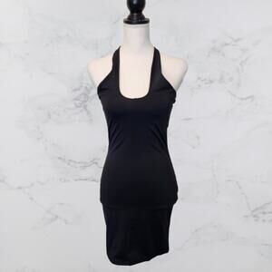 **3 for $11.00***Cotton On Black Halter Bodycon Dress Small